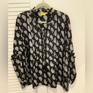 Roller Rabbit silk paisley blouse